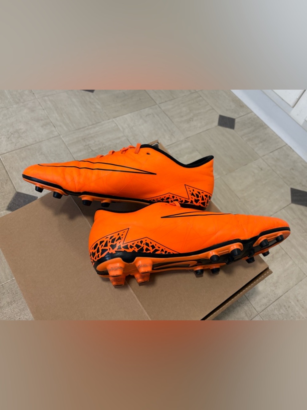 NIKE HYPERVENOM PHADE II FG ORANGE/BLACK 2015 SIZE 11.5 749889 888 - Picture 3 of 11